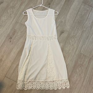 White dress with lace